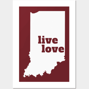 Indiana - Live Love Indiana Posters and Art